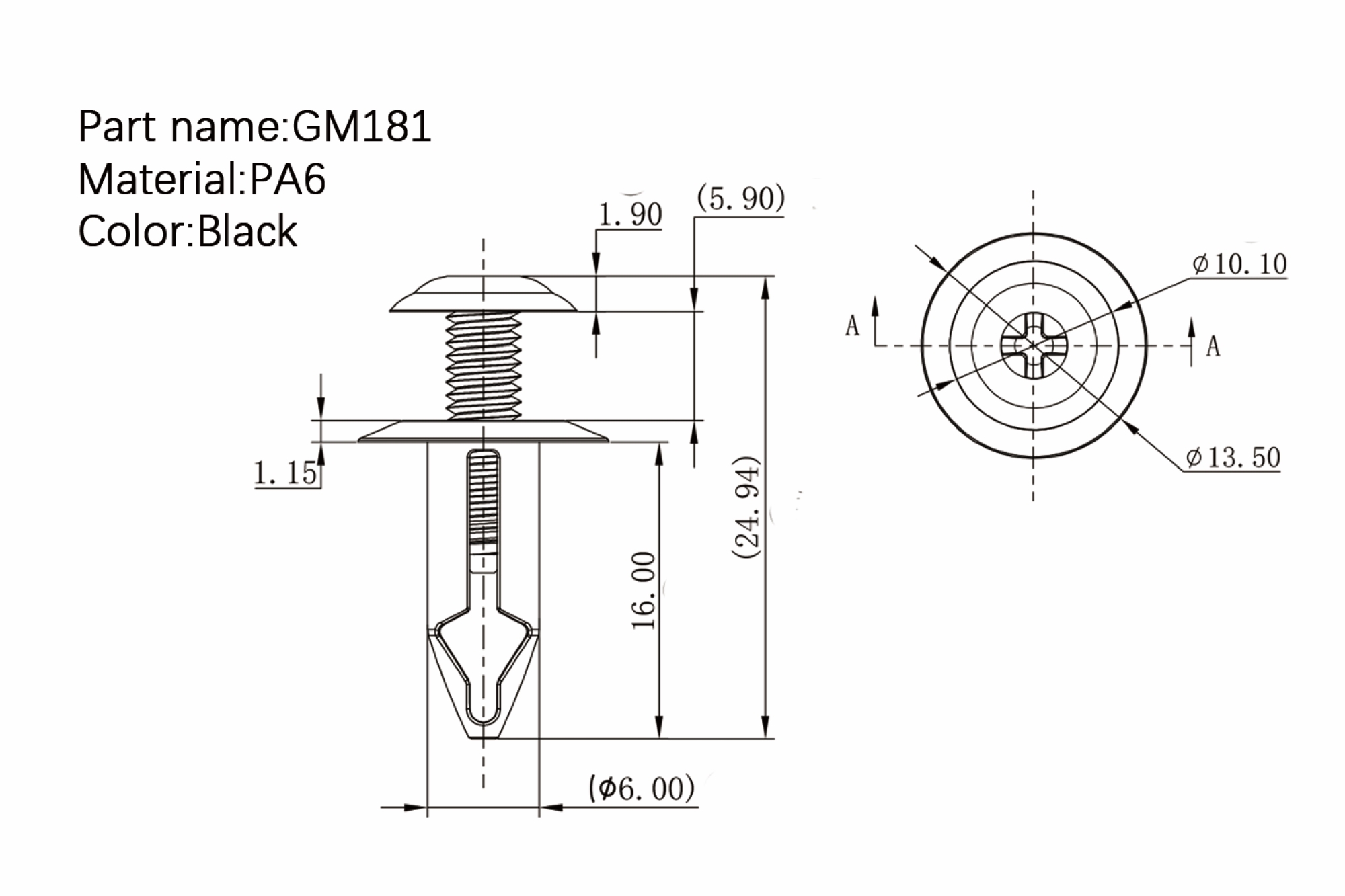 Screw Rivet GM-181